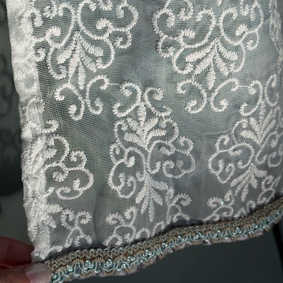 NWT Alte Liebe Oktoberfest Bavarian Dirndl Dress German Silver Blue Size 8 - Picture 12 of 16